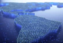 Global Investors Turning To Latin American Map of the Americas, illustration