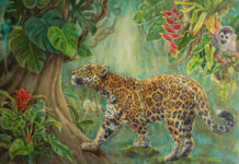 Susan Adams’ New Rainforest Painting ‘Jaguar Fantasy’ Now Available at MÍRAME Fine Art
