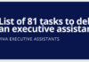 Viva Executive Assistants Publishes a Comprehensive List of 81 Tasks to Delegate to a Remote Executive Assistant