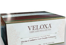 Calcium Oxalate Labs, Inc. Introduces VELOXATM: Very Low Oxalate Teas for a Healthier Lifestyle*