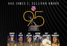 Olympic and Collegiate Stars Named 95th AAU Sullivan Award Finalists