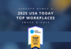Sendero Consulting Named a 2025 USA TODAY Top Workplaces Award Winner