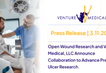 Open Wound Research and Venture Medical Announce Collaboration to Advance Pressure Ulcer Research