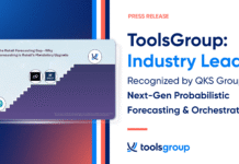 ToolsGroup Outranks Competitors in QKS Group Review For Retail Probabilistic Forecasting and Proactive Orchestration