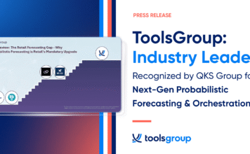ToolsGroup Outranks Competitors in QKS Group Review For Retail Probabilistic Forecasting and Proactive Orchestration