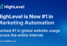 HighLevel Ranked #1 Marketing Automation Platform by BuiltWith