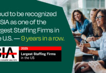 Addison Group Named One of the Largest Staffing Firms in the U.S. for 9th Consecutive Year