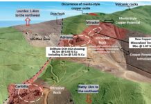 Camino Announces High-Grade Copper, with Bornite, Trench Results of 90 Meters at 1.07 % Copper including 4 Meters at 3.05% Copper in New Mirador Zone at Los Chapitos in Peru