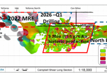 Gold Terra Announces New Drill Targets on the Campbell Shear North Extension on the Con Mine, Yellowknife, NWT