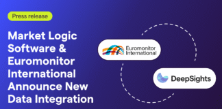 Market Logic Software and Euromonitor International Announce New Data Integration: DeepSights(TM) to Enhance AI-Driven Insights for Customers