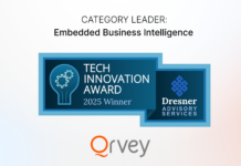 Qrvey Recognized as Technology Innovation Leader in Embedded BI Category by Dresner Advisory Services